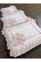 French Guipure Lace Velvet Stone-Embellished Luxurious Bundle of Promise and Engagement, Dowry Box Set of 3 - 3