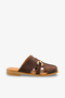 Lavin Women's Genuine Leather Slipper - Brown Suede