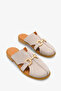 Lavin Women's Genuine Leather Slipper - Beige Suede - 2