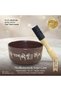 Mindfulness Tibetan Meditation Bowl Yoga Bell Handmade Healing Sound Gong Chakra Opener with Mallet Gift - 9