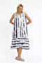 Women's Dress - Muslin Patterned Strap Dress - 3045