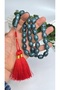 Damar Geçişli Sıkma Kehirmen Prayer Beads, Cotton Tassels, Master Craftsmanship - 2
