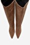 Corvel Toprak Suede Genuine Leather Women's Heeled Boots - 2