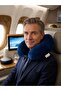 Premium Professional 100% Visco Molded Mold Orthopedic Travel Pillow Ergonomic Navy Blue