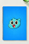 Darwin Themed A5 Metal Spiral Unlined Cardboard Cover 50Yp 100 Pages A5 Darwin Themed Notebook