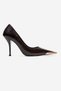 Alvena Brown Print Front with Metal Detail for Women Heeled Shoes - 4