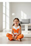 Girl's Pink Butterfly Appliqué Strap Blouse and Flared Pants Set - 4