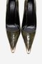 Alvena Green Print Front Metal Detailed Women's Heeled Shoes - 2