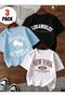 Printed Cotton Pack Short Sleeve 3-Pack Youth and Children's T-Shirts