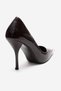 Alvena Brown Print Front with Metal Detail for Women Heeled Shoes - 5