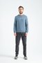 Forest Green Men's Three Thread Sweatshirt Regular Fit P Cotton U Crew Neck Casual Sports Basic - 5