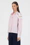 Lace Detailled Relaxed Fit Short Shirt # 34138 - 2