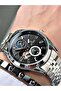 Silver Color Busines Automatic Original Mechanism Men's Wristwatch + Bracelet with Gift - 3