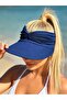 Women's Wide Brim Sun Hat – UV Protective Open Top Visor Beach Sports Tennis Golf Hat - 2