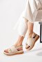 Ketes front Belt back weft Buckled women's thick sole Sandals beige - 3
