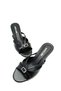 Black Color Buckle Detailed Low Heel Women's Shoes between 36-40 Slipper - 4