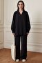 My Fashion V-Neck Blouse & Wide-Leg Pants Double Muslin Set - 7