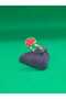 Strawberry Model Steel Children's Ring with Enamel Embroidery, Yellow Gold Color Plated, Adjustable Size - 3