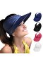 Women's Wide Brim Sun Hat – UV Protective Open Top Visor Beach Sports Tennis Golf Hat - 3