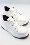 Efnan Shoes Men's White Premium Polyurethane Lightweight Orthopedic Stitched Sole Casual Sports Walking - 4