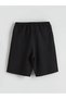 Lcw Kids Black Crew Neck Printed Boy's T-Shirt and Shorts - 8