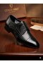 6605 Black Lace-Up Genuine Leather Classic Men's Shoes