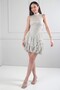 Women's Stefani Collar Lined Sequin Layered Short Dress - 2