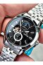Silver Color Busines Automatic Original Mechanism Men's Wristwatch + Bracelet with Gift - 7