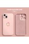 iPhone 15 Plus Compatible Soft Silicone Phone Case with Velvet Camera Protections Apple Pattern - 3