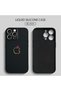 iPhone 15 Pro Max Compatible Soft Silicone Phone Case with Velvet Camera Protections Apple Pattern - 3
