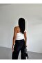 One Shoulder Buckle Detailed Blouse - 4
