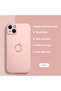 حافظة هاتف من السيليكون الناعم متوافقة مع هاتف iPhone 14 Plus، تحتوي على مخمل كاميرات مع حماية، بنمط تفاحة