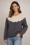 Hand Knitted Mohair Wool Women's Sweater – Nordic Patterned Soft Winter Knitwear Sweater - 5