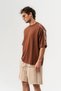 Signature Shoulder Embroidery Detailed Crew Neck Oversized T-Shirt - 4