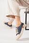 Norve Bound Genuine Leather Women's Shoes Denim Suede - 2