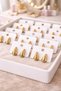 Damla Form Shiny Gold Women's Earrings Minimal Stylish Daily Use Earrings - 3