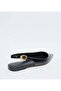 Ottie Solid Black Flats - 3