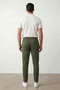 Men's Khaki Non-Marking J Jogger Pants Style B Ankle-Length D Woven Trousers with Back Pockets - 6