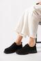 Resel Stitched Tied Genuine Leather Women's Shoes Black Nubuck - 3