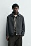 Zra Model Four Seasons Classic Collar Old Money Culture Melton Fabric Men's Jacket Coat