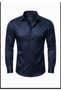 Slim Fit Long Sleeve Easy Ironing Sweat-Absorbing Breathable Texture Tie-Up Four Seasons Burgundy Men's Shirt - 2
