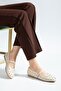 Women's Ballet Flats Beige Bretli Trok Stone Oval Mold - 4