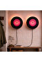 Retro Record Led Wall Lamp – Decorative Indoor and Living Room - Music Themed Wall Lighting 18 cm - 4