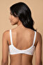 Woven Cotton Bra , Wide Band Strap with Fabric Texture Design - 2