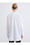 White Shirt Collar Poplin Women's Tunic - 4