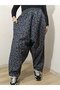 Pıtır Floral Flannel Dividin Mesh Baggy Trousers 100% Cotton Size 38 100 kg - 2