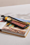 Shareable Ceramic Rectangular Serving Platter Black - 2