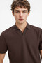 Regular Fit Pilise Brown Men's T-Shirt B6382Ax/Bn581 - 3