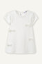 Ecru Baby Girl Dress with Bow G8896A5/Er99