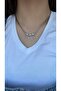 Stainless Steel Brand Model Gold Necklace with Charm - 3